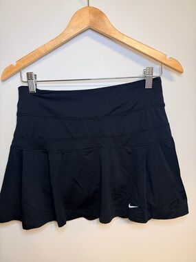 Nike Black Dri-Fit Skort with White Swoosh